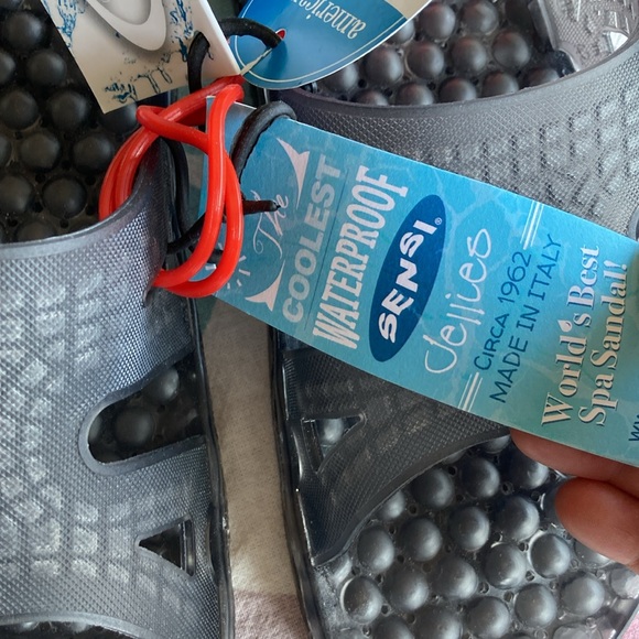 Sensi Spa Sandals NWT Regatta Ice Smoke Size 10 42-43 Made in Italy - Picture 3 of 6